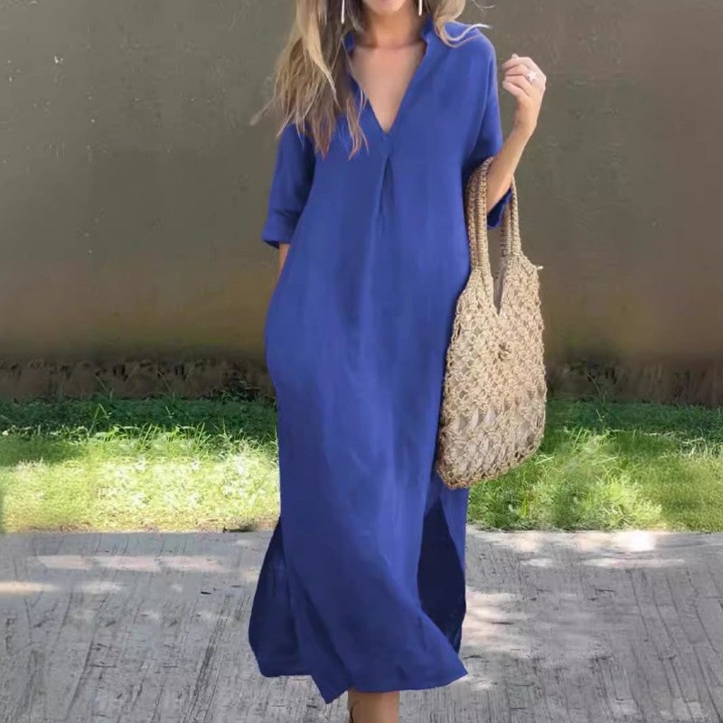 Charlotte - Casual Jurk met V-Hals