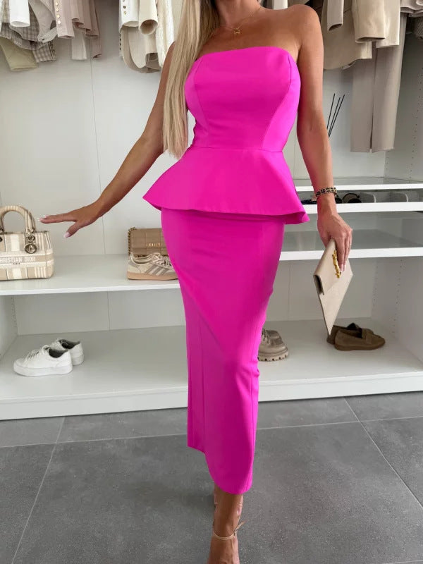 Clara - Slit Temperament Fashion Suit Rok