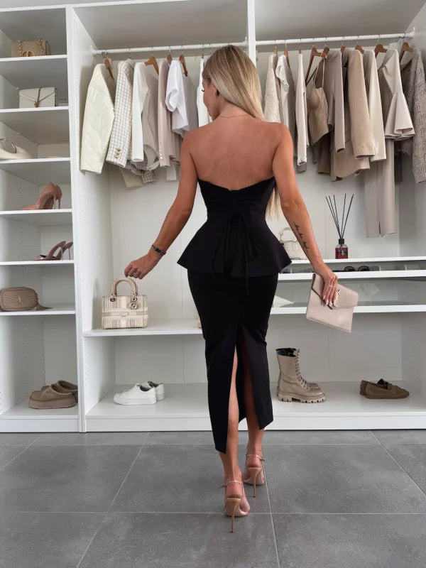 Clara - Slit Temperament Fashion Suit Rok