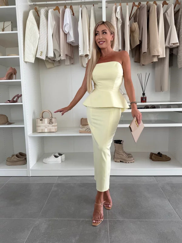 Clara - Slit Temperament Fashion Suit Rok