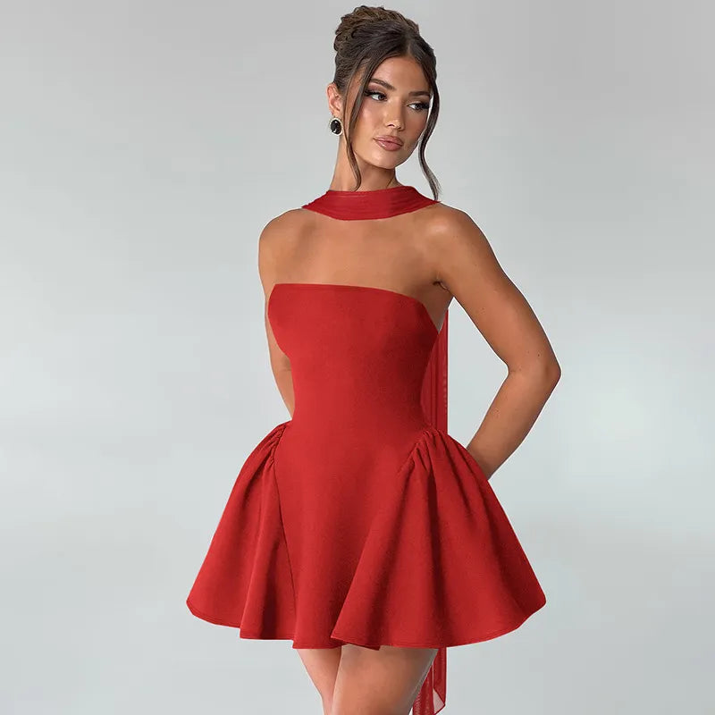 Ariane™ | Straploze Luxe Flare Jurk