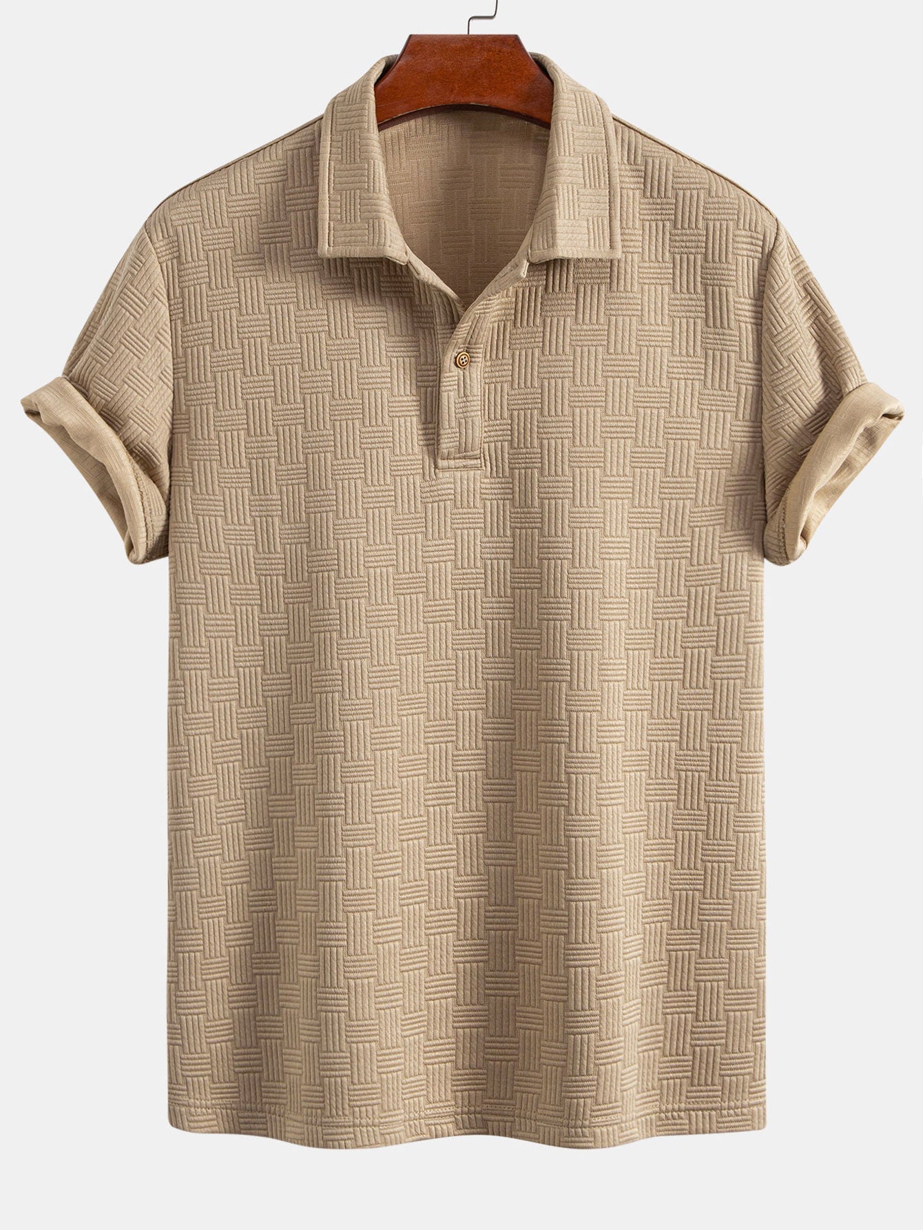 Gestreept Jacquard Poloshirt
