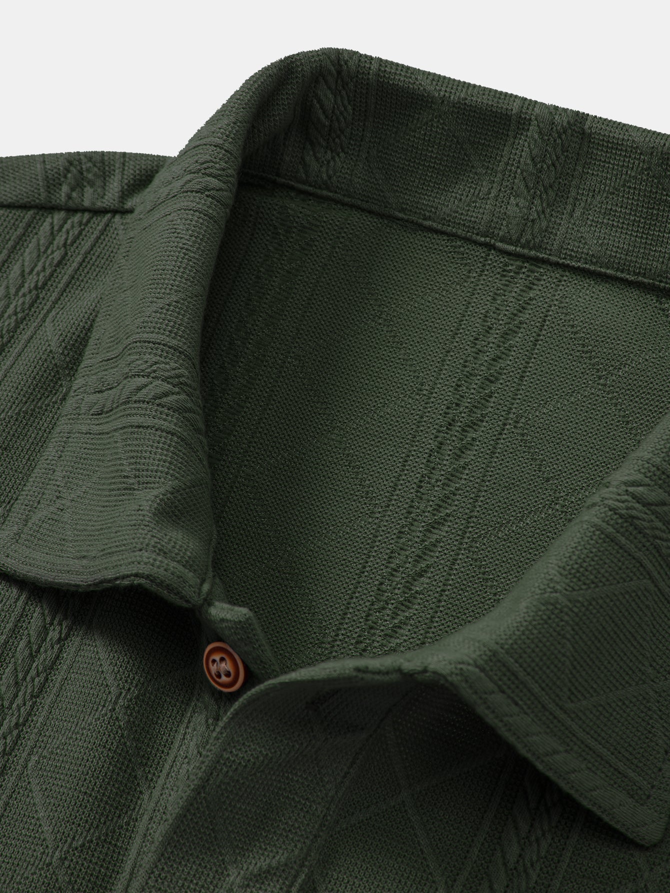 Rhombus Geometrisch Gebreid Poloshirt