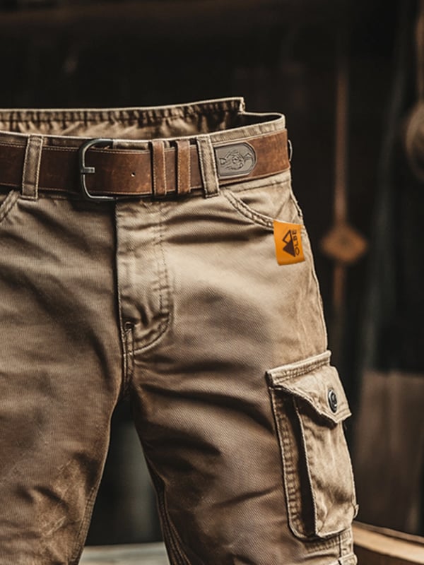 Prime™ – Retro Cargo Shorts met Meerdere Zakken