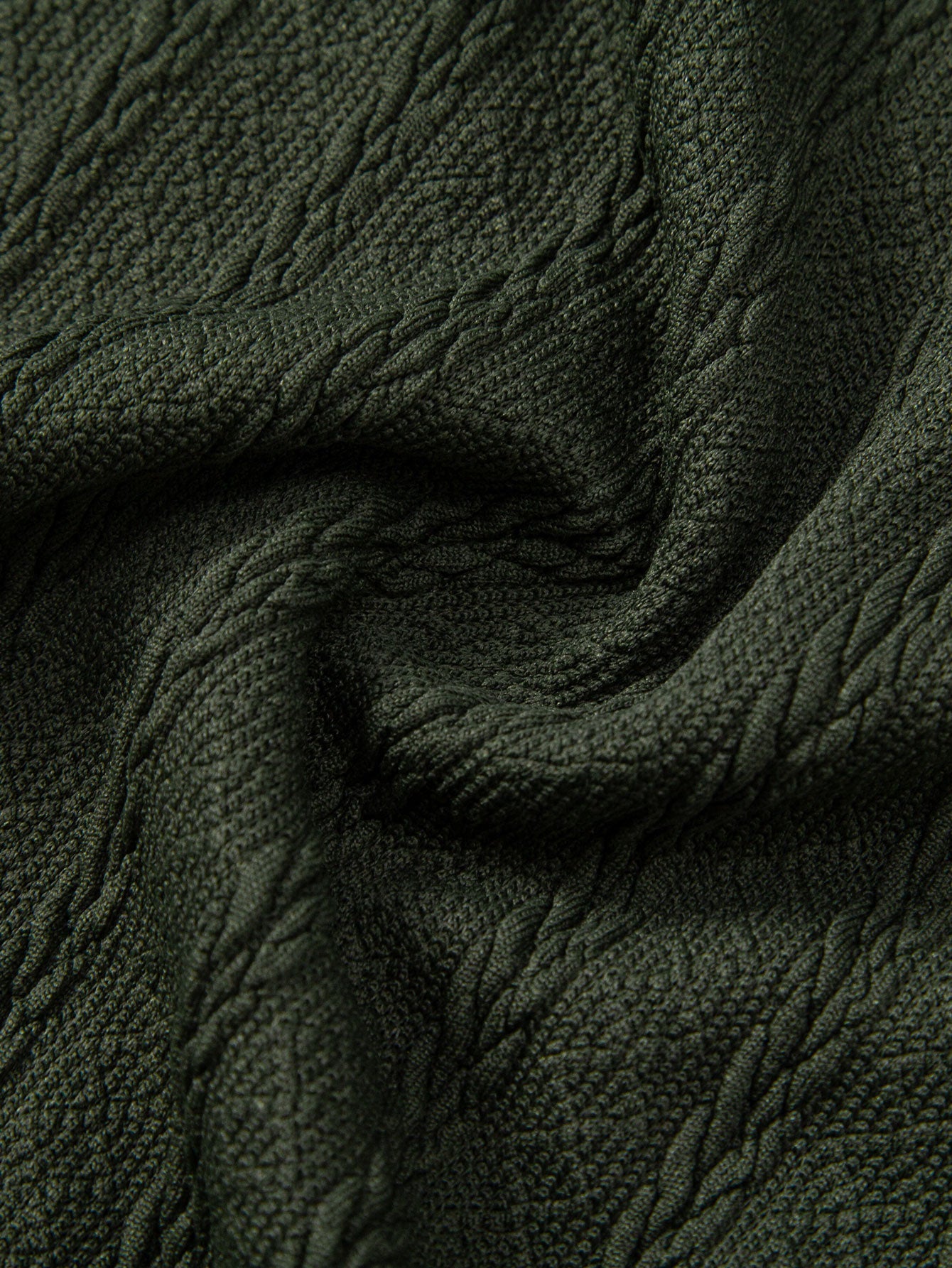 Twist Texture Gebreid Poloshirt