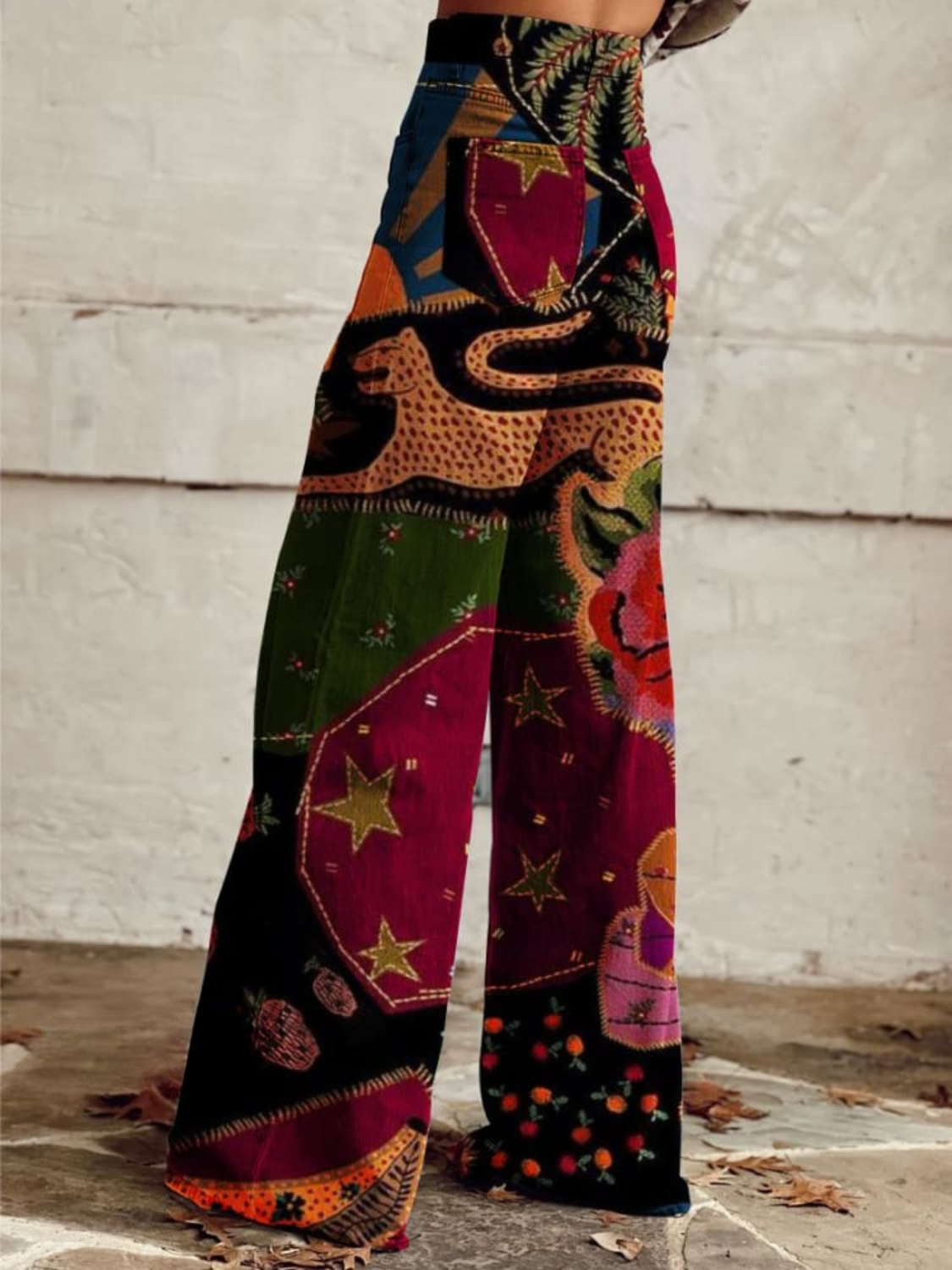 TERESA™ | VINTAGE BOHO WIJDE BROEK