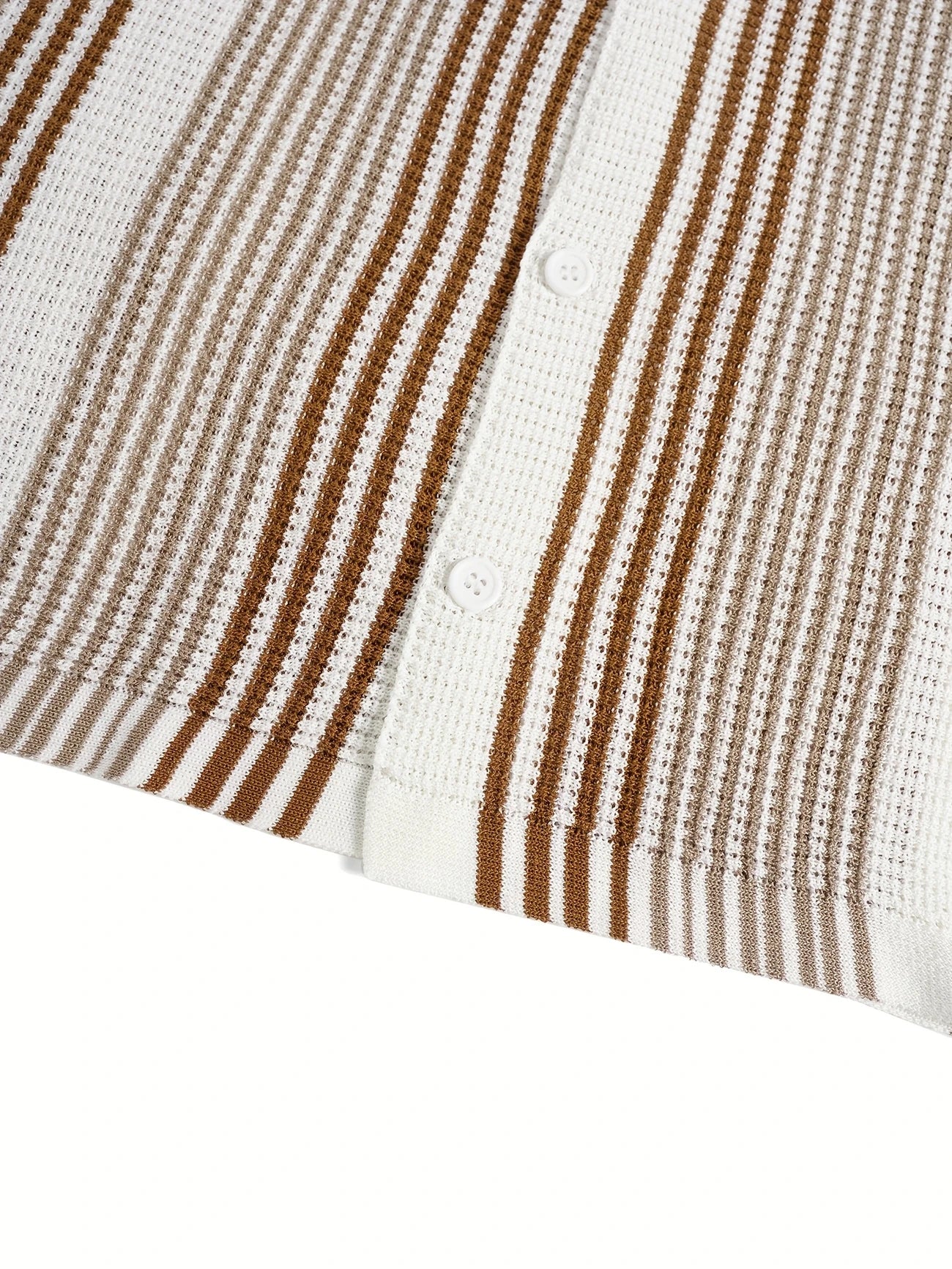 Avram – Casual Gestreept Overhemd met Knoopsluiting