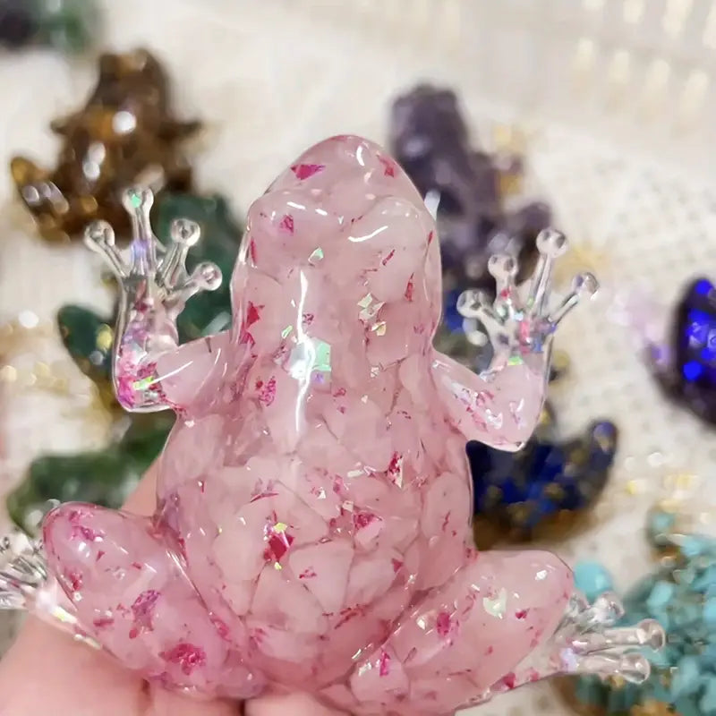 Aurorasteen – Luxe Kristallen Kikker Beeld voor Thuisdecoratie ( 2+1 GRATIS)