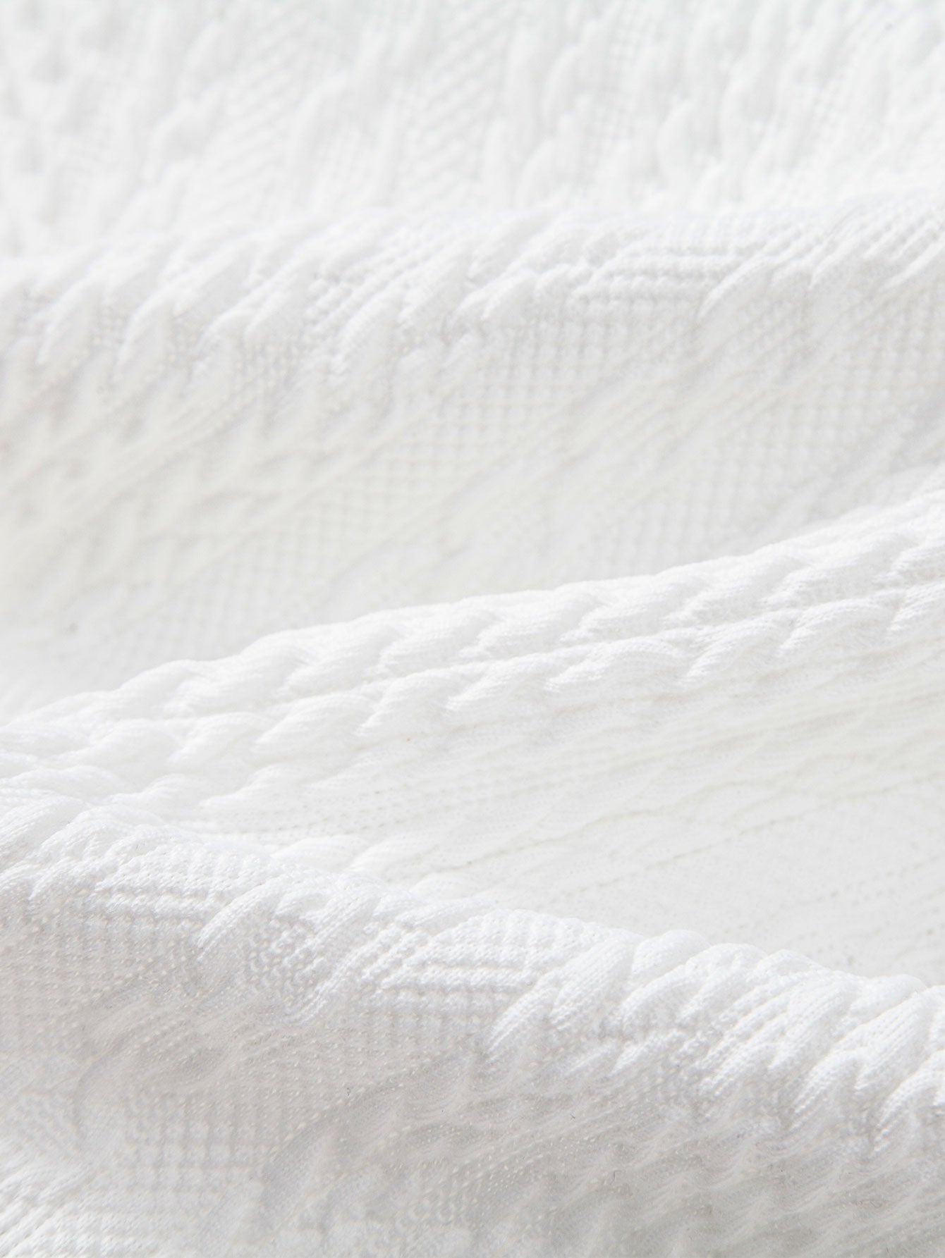 Textured Jacquard Gebreid Poloshirt