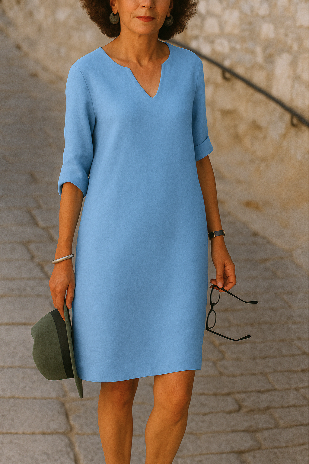 Ninon – Elegante Jurk met V-Hals