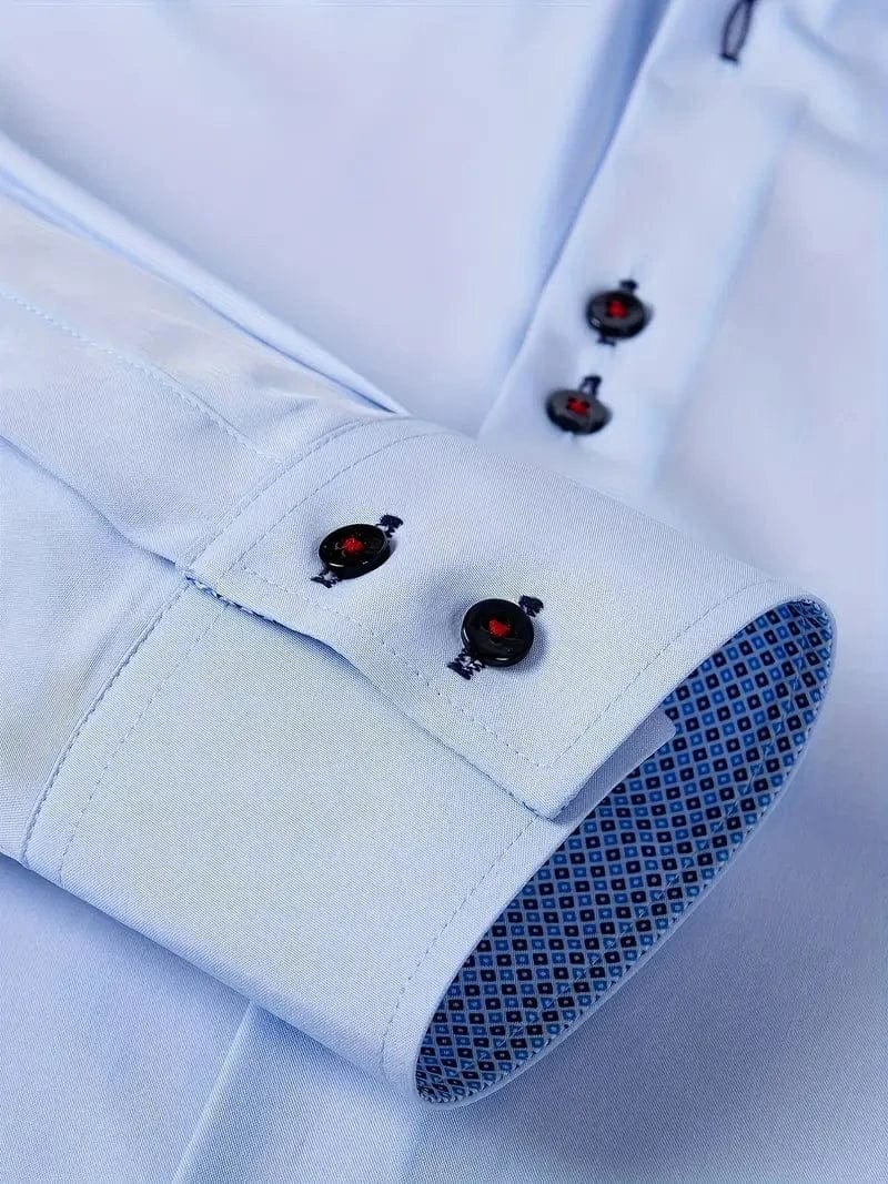 Prime™ - Dubbelgekleurde Katoenen Overhemd