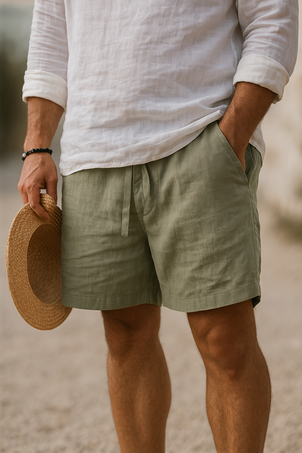 Lorenzo™ | Katoen-Linnen Shorts