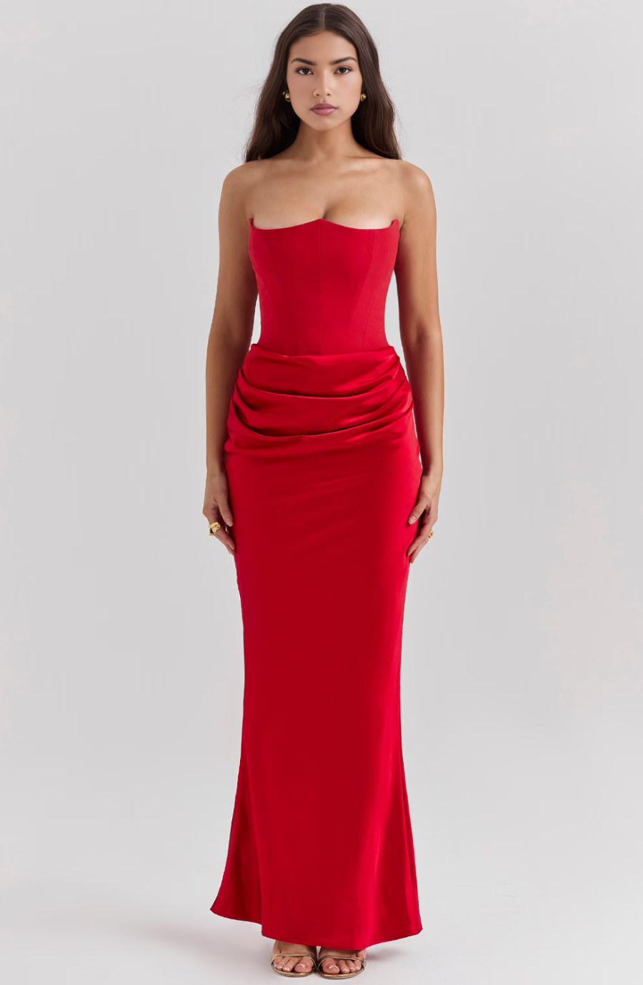 Tessa | Straploze Maxi Jurk