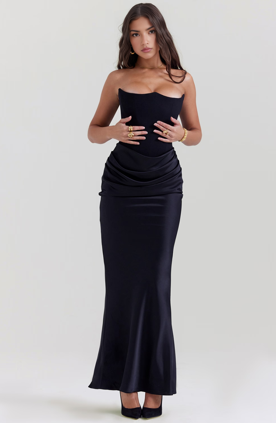 Tessa | Straploze Maxi Jurk