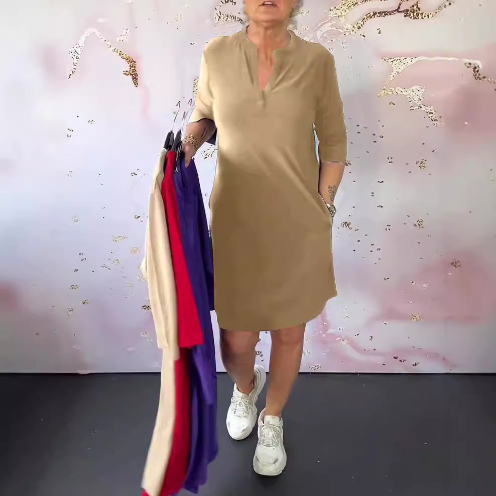 Orlane – Elegante jurk met V-hals