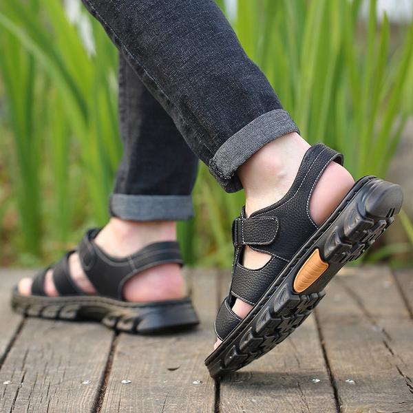 Viggo™ – Ademend Leren Wandelsandalen voor Heren