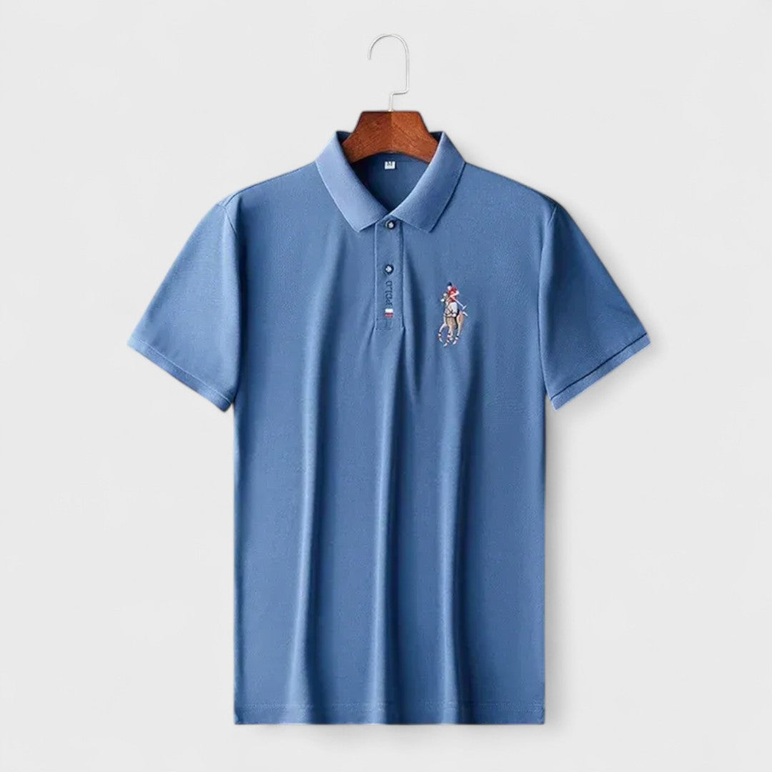 Francesco | Ambachtelijke Katoenen Polo met Korte Mouwen