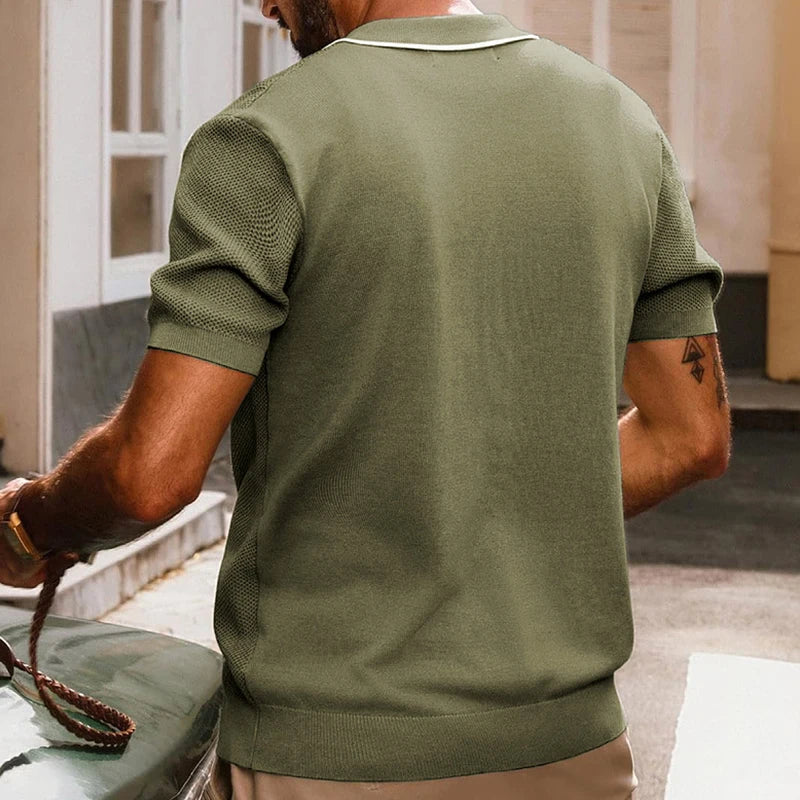 Prime™ – Gebreid Overhemd met Ademend Comfort