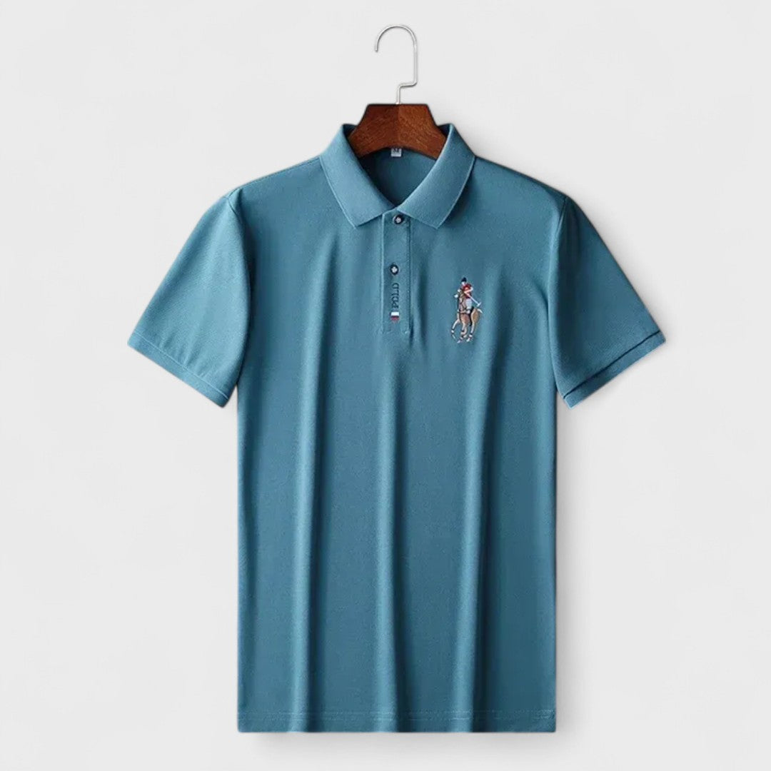 Francesco | Ambachtelijke Katoenen Polo met Korte Mouwen