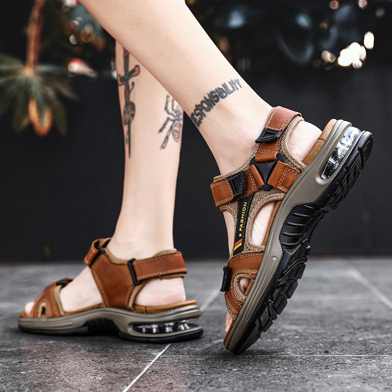 Breon™ – Stijlvolle Leren Sandalen (unisex)