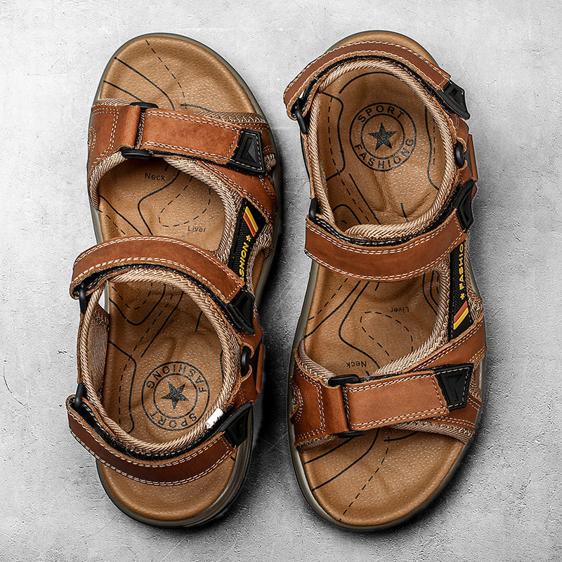 Breon™ – Stijlvolle Leren Sandalen (unisex)