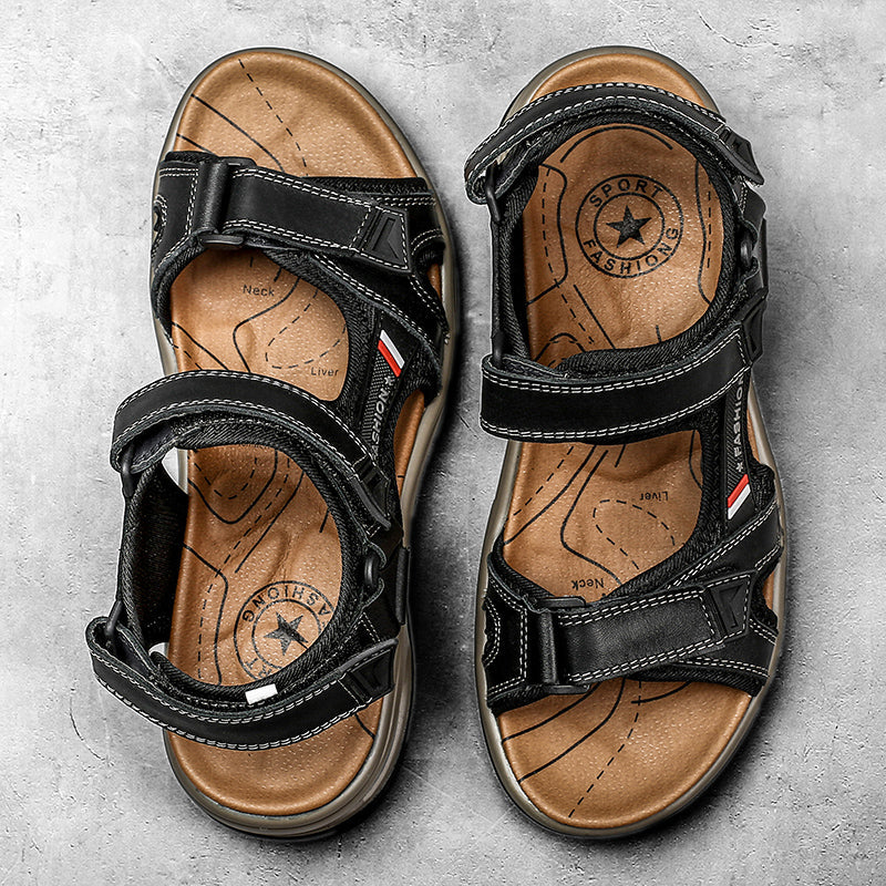 Breon™ – Stijlvolle Leren Sandalen (unisex)