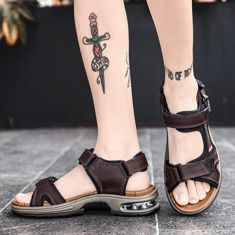 Breon™ – Stijlvolle Leren Sandalen (unisex)