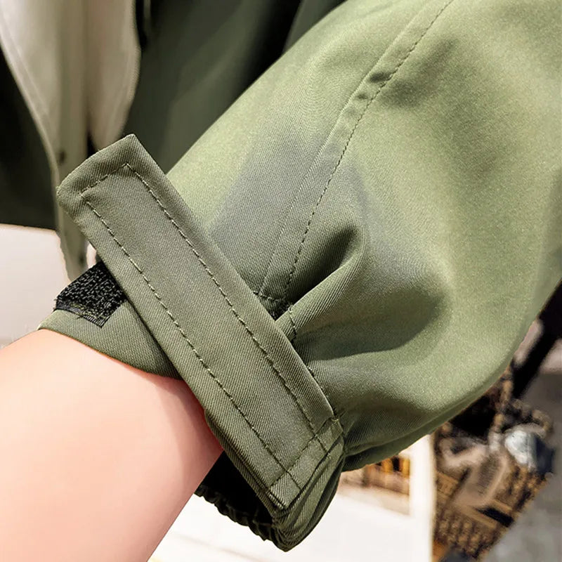 Sanne – Luxe Trenchcoat met Dubbele Kraag