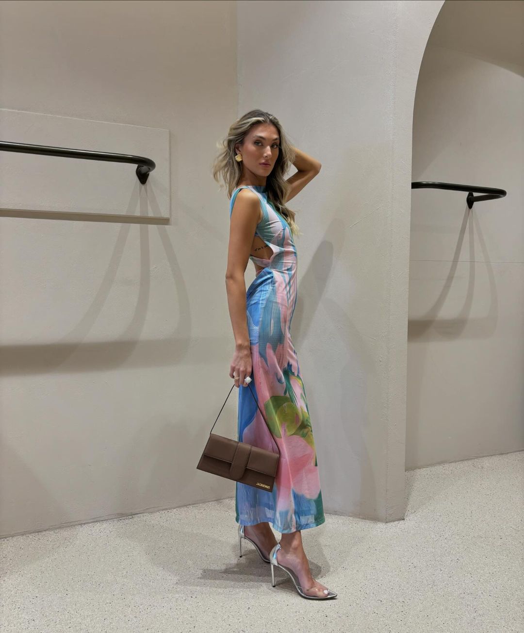 Nola | Pastelkleurige Maxi-jurk