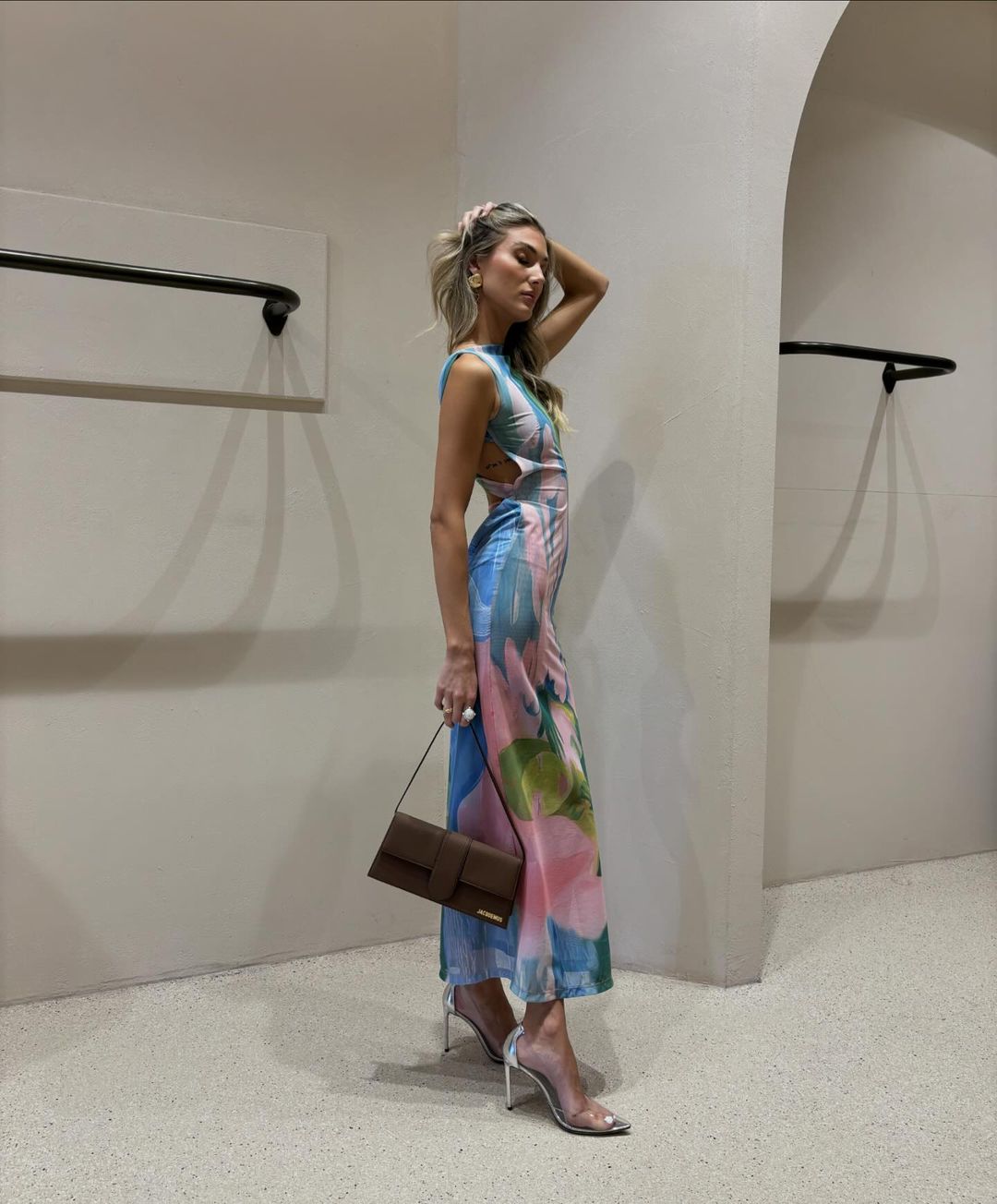 Nola | Pastelkleurige Maxi-jurk