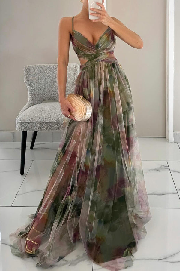 Betoverende Maxi-jurk met Bloemenprint