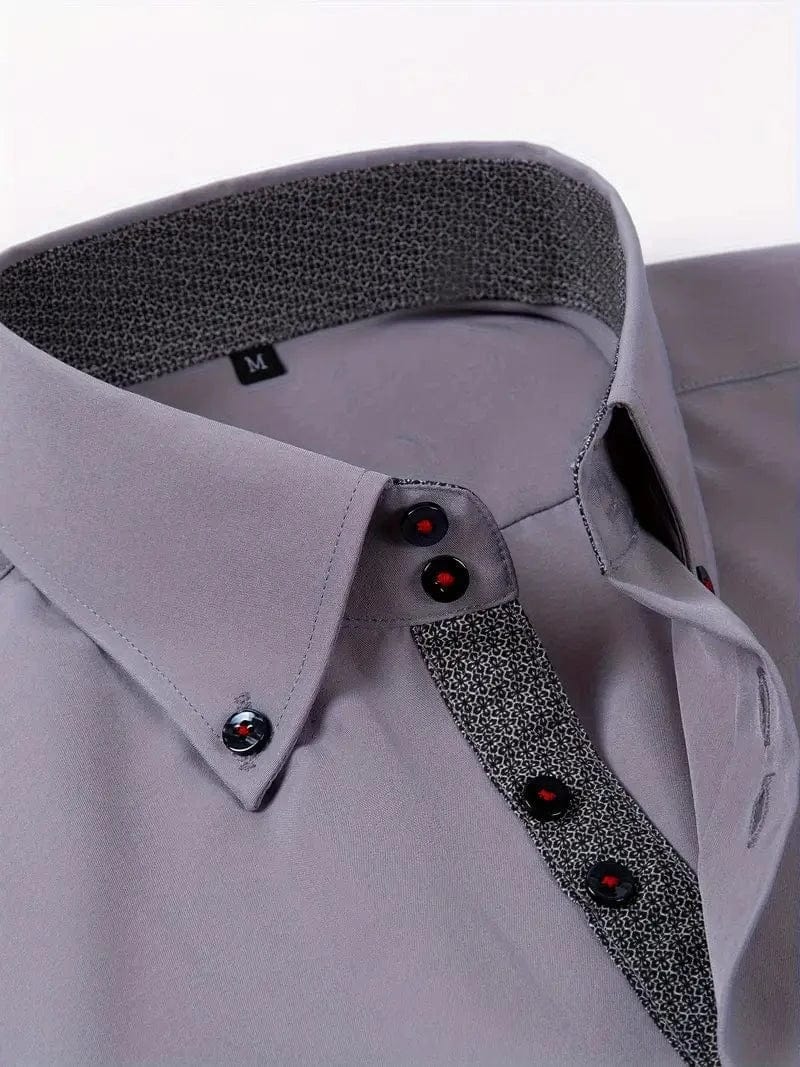 Prime™ - Dubbelgekleurde Katoenen Overhemd