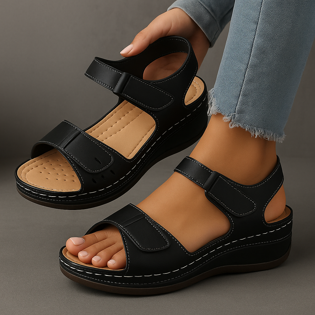 Veera™ - orthopedische sandalen met sleehak