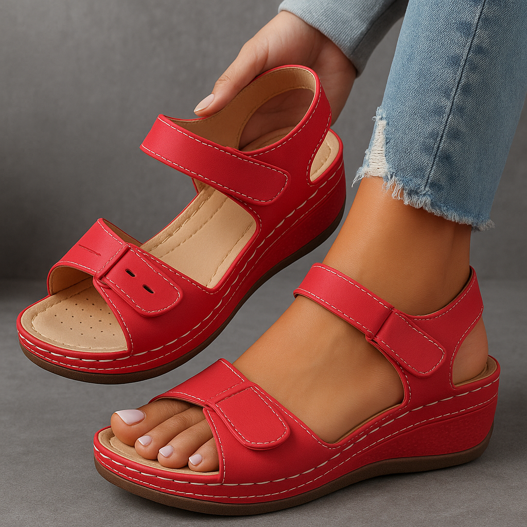 Veera™ - orthopedische sandalen met sleehak