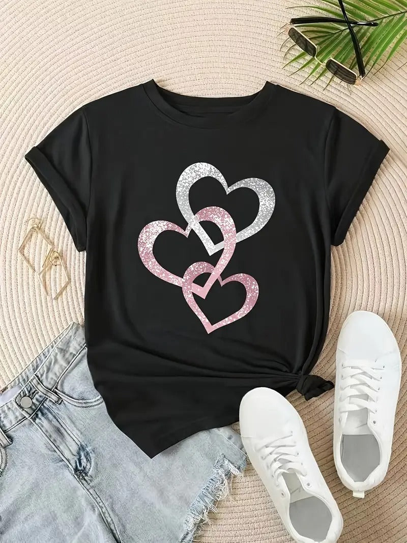 Hjertesag T-shirt | Samen tegen Borstkanker (1+1 GRATIS)