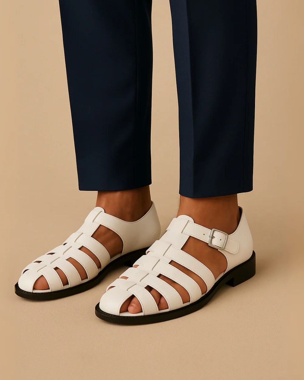 Henry | Gesloten Sandalen met Bandje