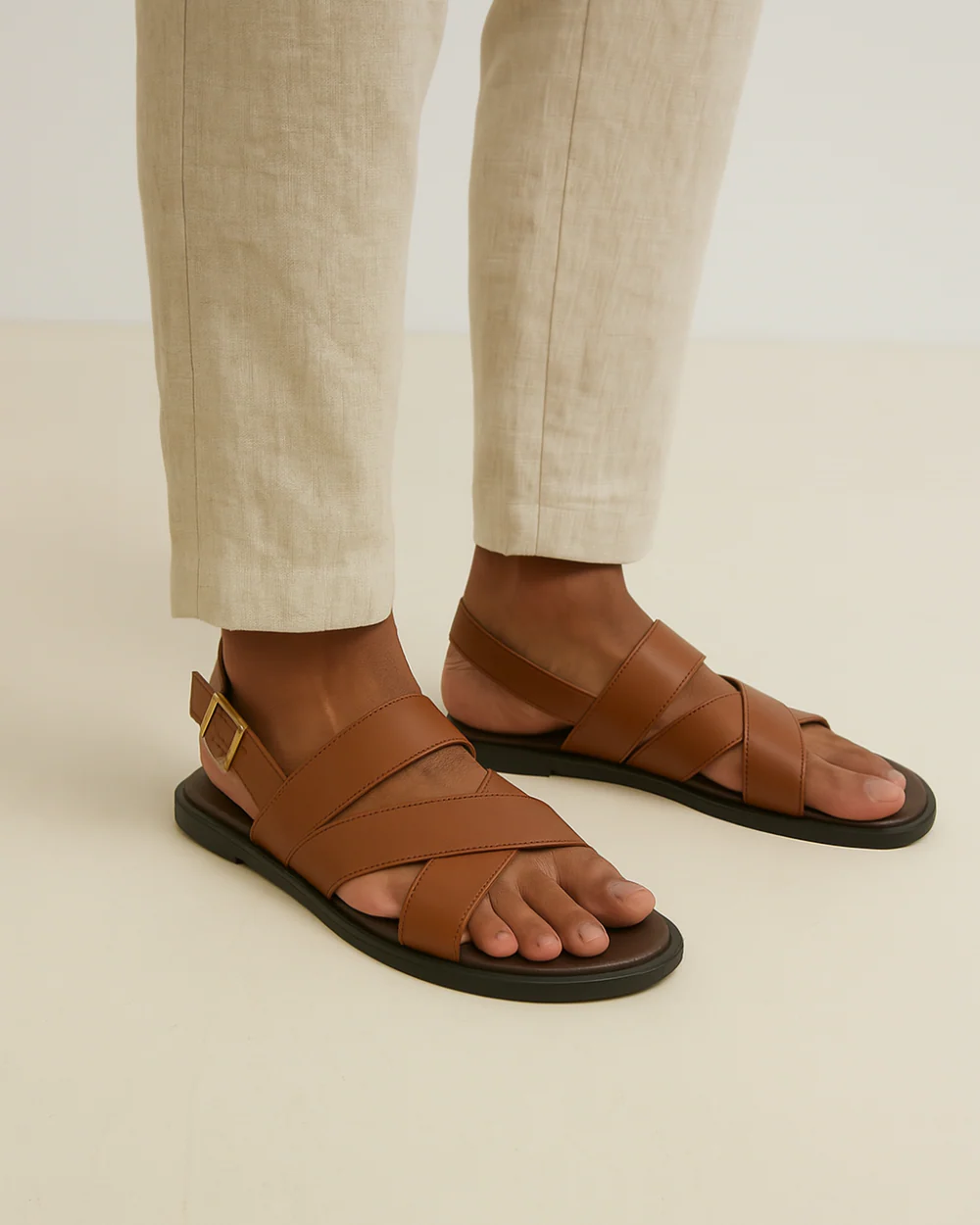 LANARO | ELEGANTE SANDAAL MET KRUISBANDEN