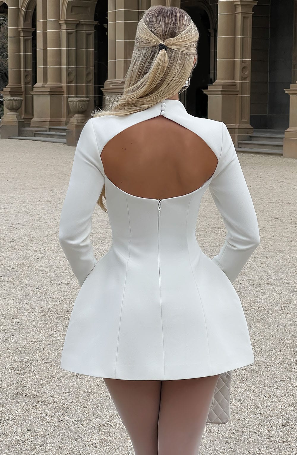 Élodie™ | Sculpturale Elegantie Mini Jurk