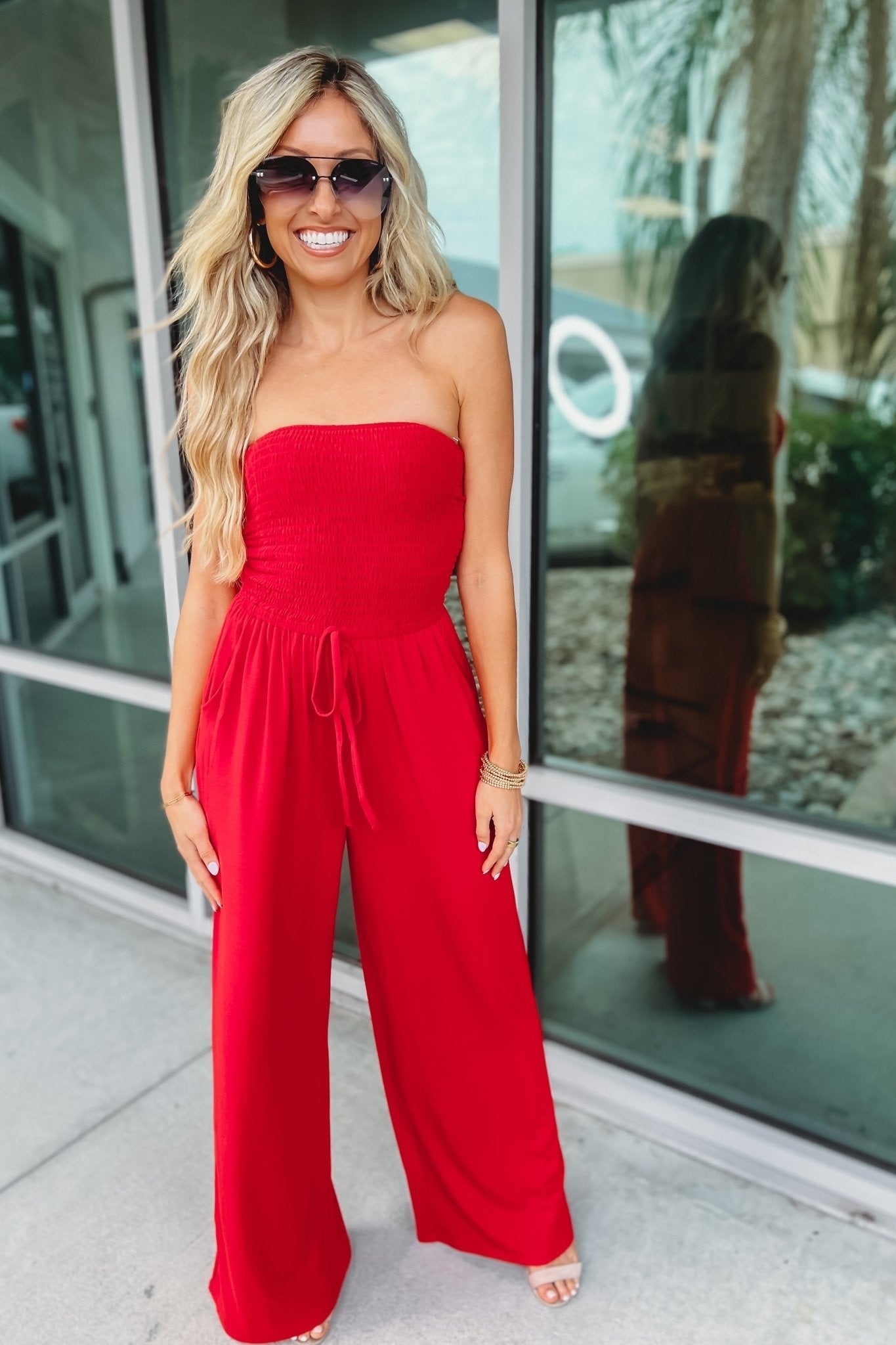 Élodie™ – Trendy Off-Shoulder Jumpsuit