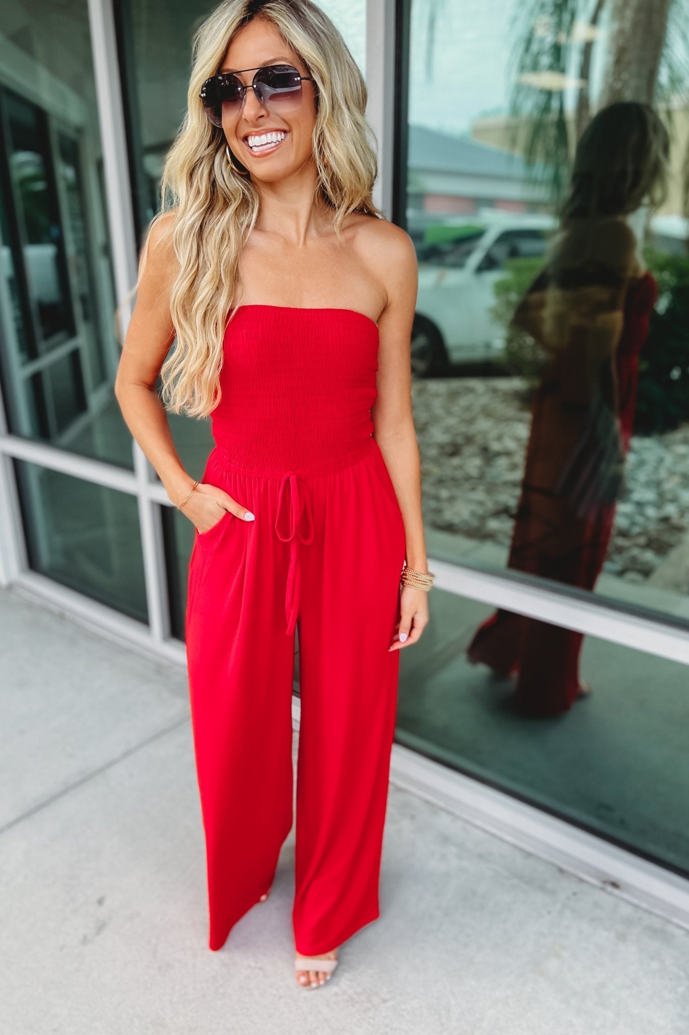 Élodie™ – Trendy Off-Shoulder Jumpsuit