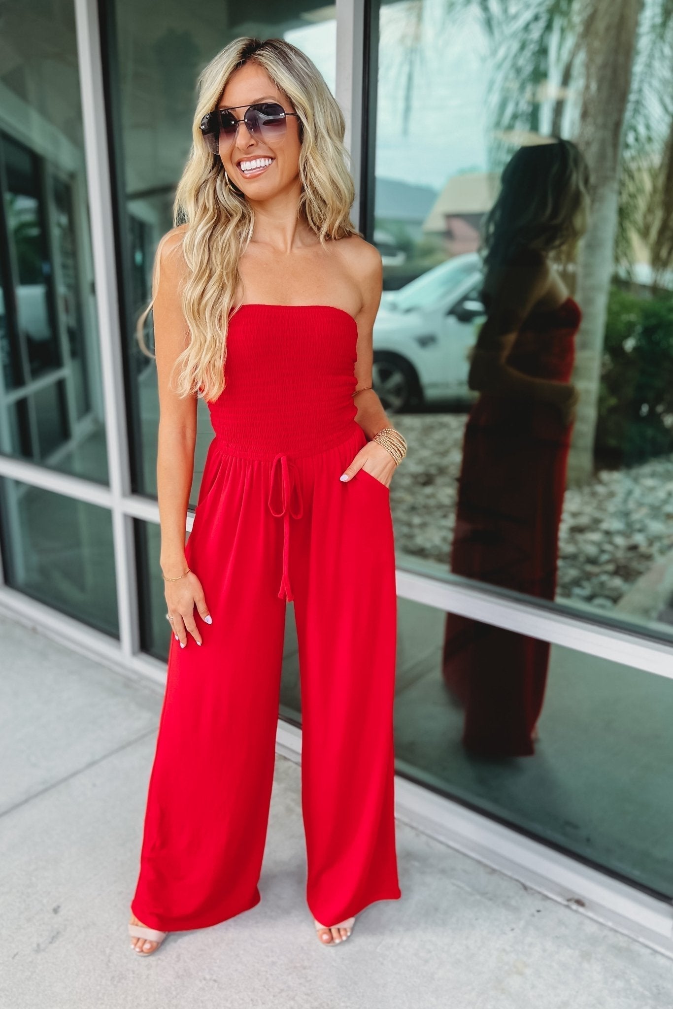 Élodie™ – Trendy Off-Shoulder Jumpsuit