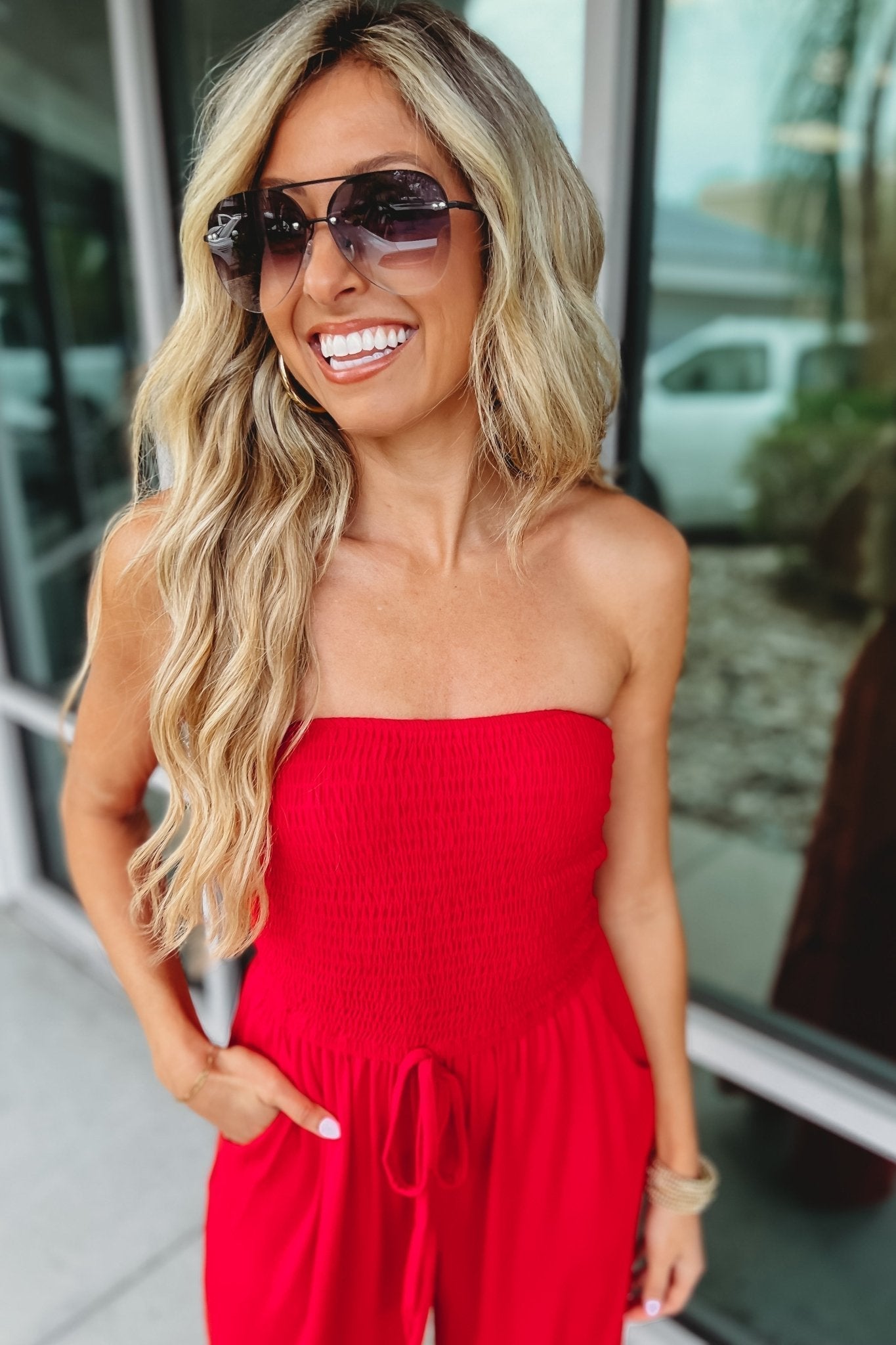 Élodie™ – Trendy Off-Shoulder Jumpsuit