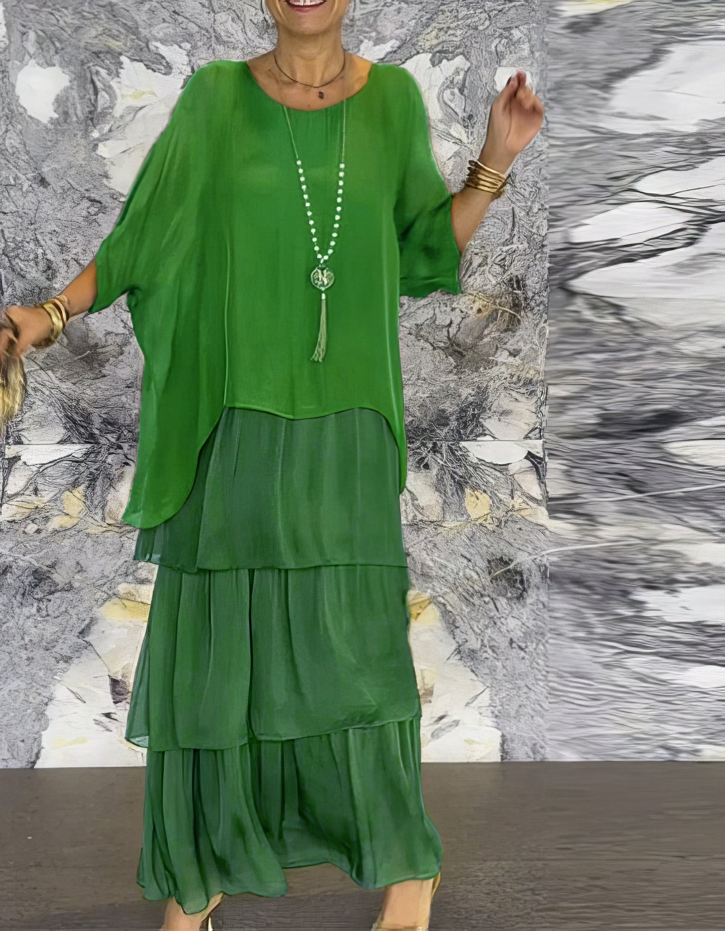 Mathurine™ | Artistieke Losvallende Jurk