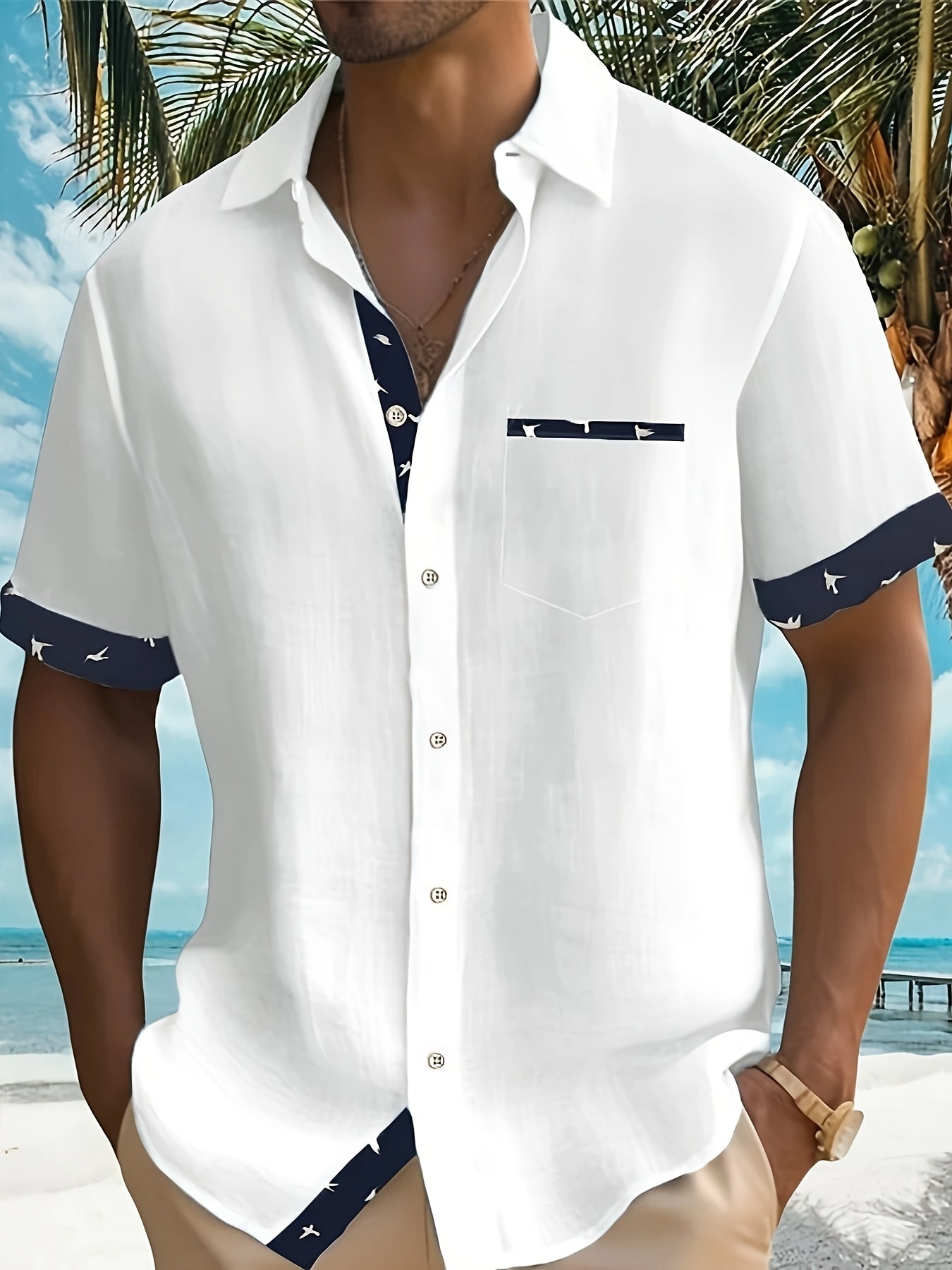 Julio – Elegant Overhemd met Korte Mouwen