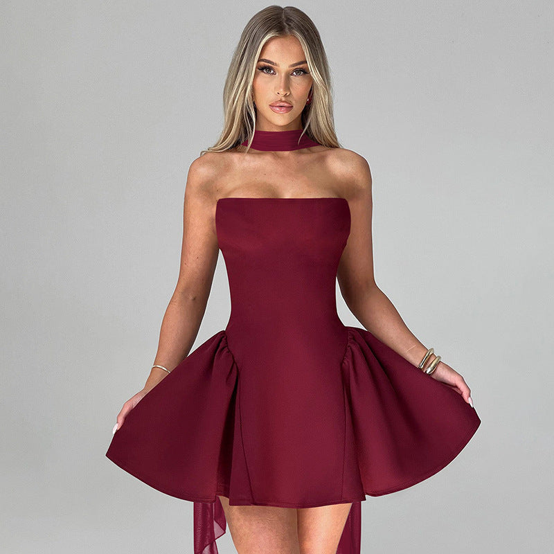 Ariane™ | Straploze Luxe Flare Jurk