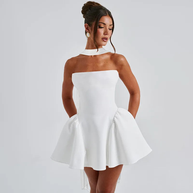 Ariane™ | Straploze Luxe Flare Jurk