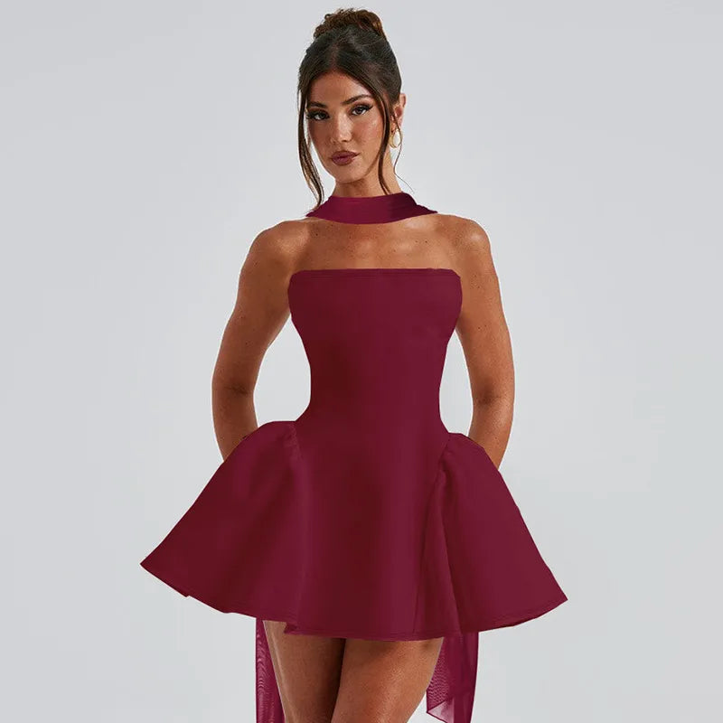 Ariane™ | Straploze Luxe Flare Jurk