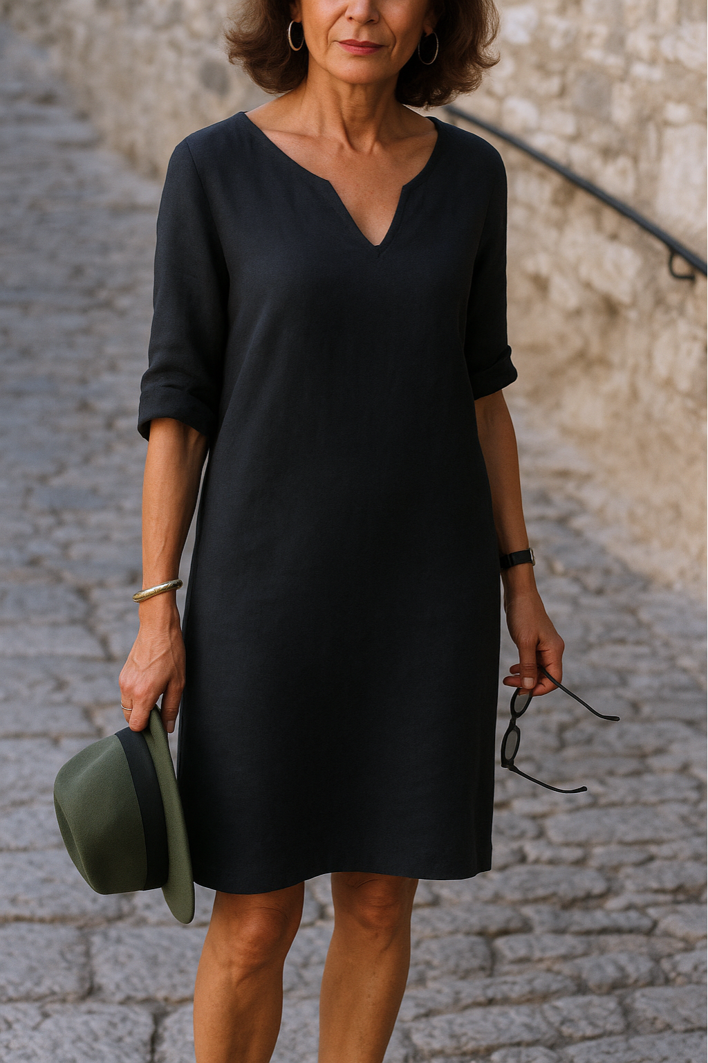 Ninon – Elegante Jurk met V-Hals