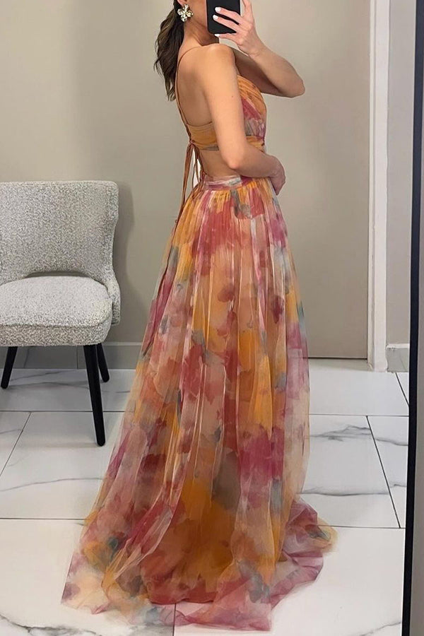Betoverende Maxi-jurk met Bloemenprint