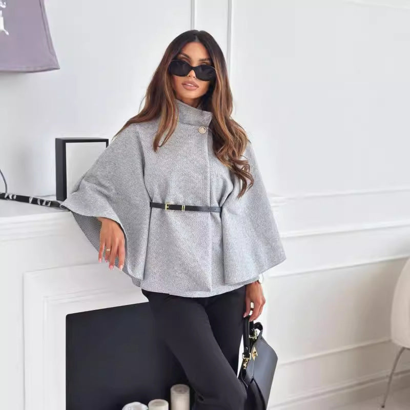 Monica™ – Elegante Vlindermouwenjas met Ceintuur